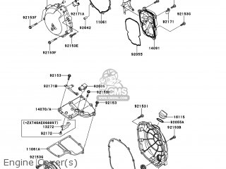 Kawasaki ZG1400CCF CONCOURS 14 2012 USA / ABS parts lists and