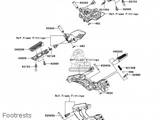 Kawasaki ZG1400CDF CONCOURS 14 2013 USA / ABS parts lists and