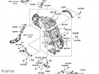 Kawasaki ZG1400CEF CONCOURS 14 2014 USA / ABS parts lists and