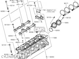 CYLINDER HEAD - ZG1400EFF 1400GTR ABS 2015 EUROPE,MIDDLE EAST,AFRICA,UK,FR