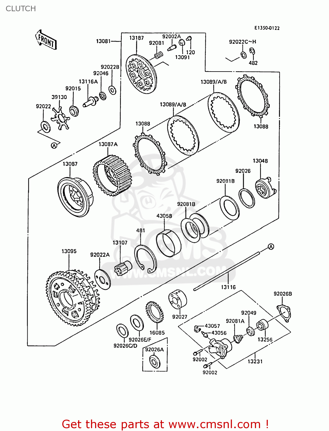 CLUTCH ZL1000A1 1987 EUROPE UK FR FG NR SD ST