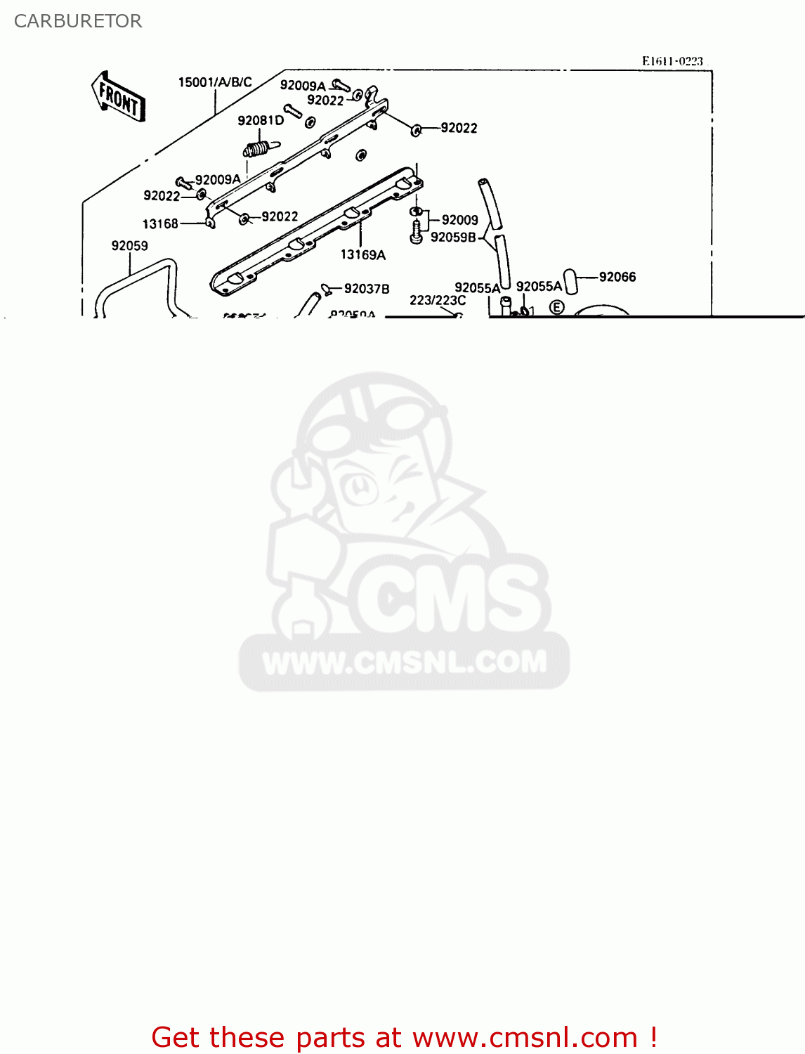 CARBURETOR ZL1000A1 1987 EUROPE UK FR FG NR SD ST