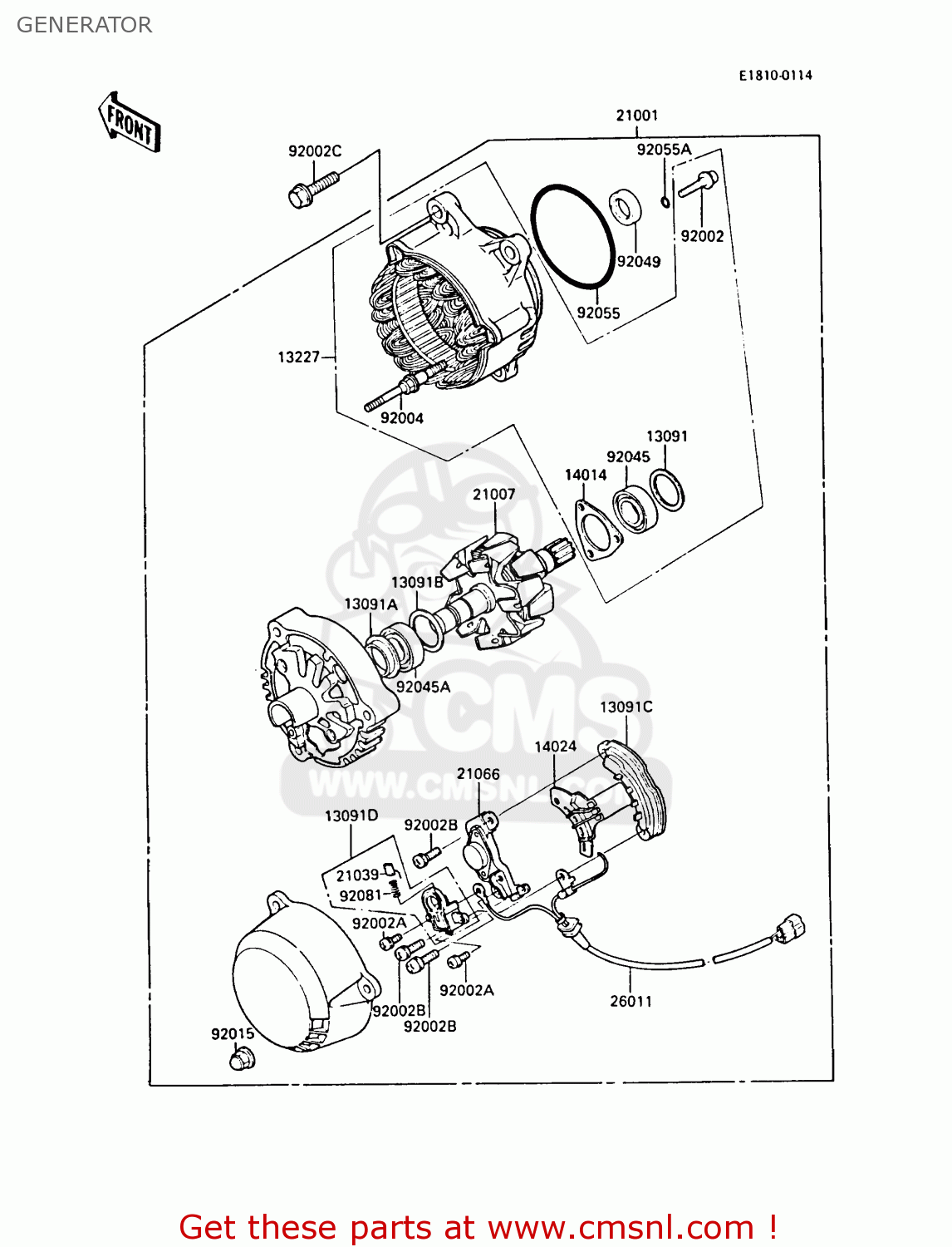 GENERATOR ZL1000A1 1987 EUROPE UK FR FG NR SD ST