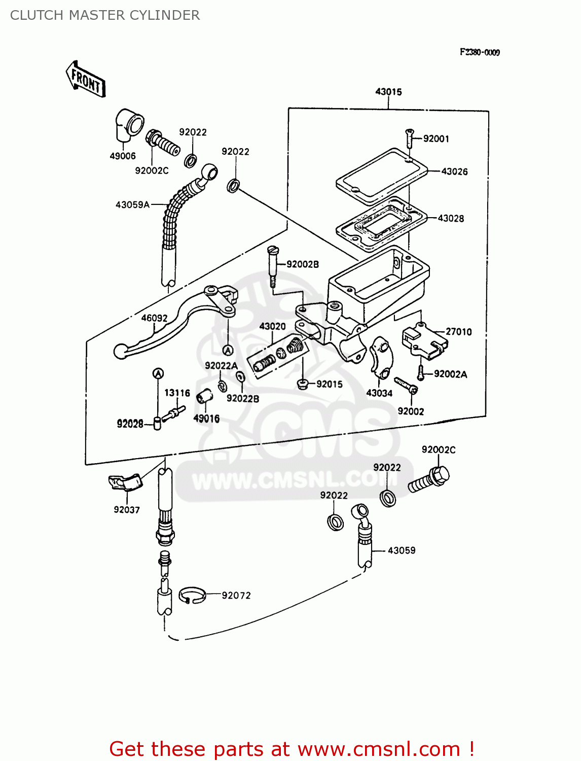 CLUTCH MASTER CYLINDER ZL1000A1 1987 EUROPE UK FR FG NR SD ST
