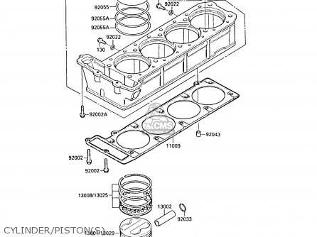 CYLINDER/PISTON(S) - ZL1000A1 1987 EUROPE UK FR FG NR SD ST