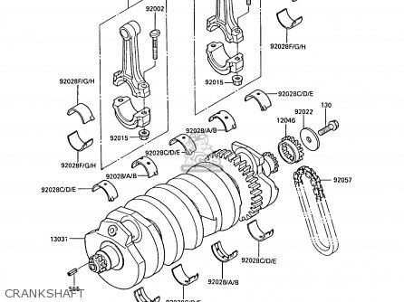 CRANKSHAFT - ZL1000A1 1987 EUROPE UK FR FG NR SD ST