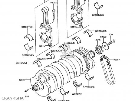 CRANKSHAFT - ZL1000A1 1987 EUROPE UK FR FG NR SD ST