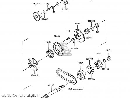 GENERATOR SHAFT - ZL1000A1 1987 EUROPE UK FR FG NR SD ST