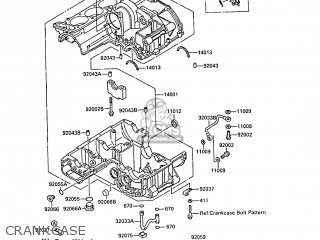 CRANKCASE - ZL1000A1 1987 EUROPE UK FR FG NR SD ST