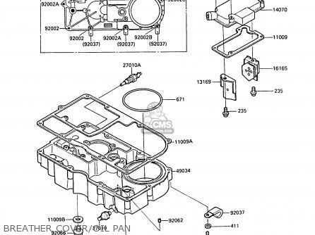BREATHER COVER/OIL PAN - ZL1000A1 1987 EUROPE UK FR FG NR SD ST