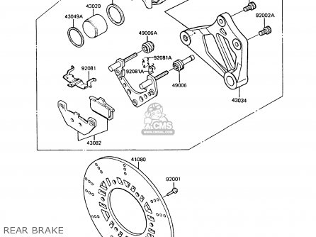 REAR BRAKE - ZL1000A1 1987 EUROPE UK FR FG NR SD ST