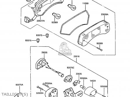 TAILLIGHT(S) - ZL1000A1 1987 EUROPE UK FR FG NR SD ST