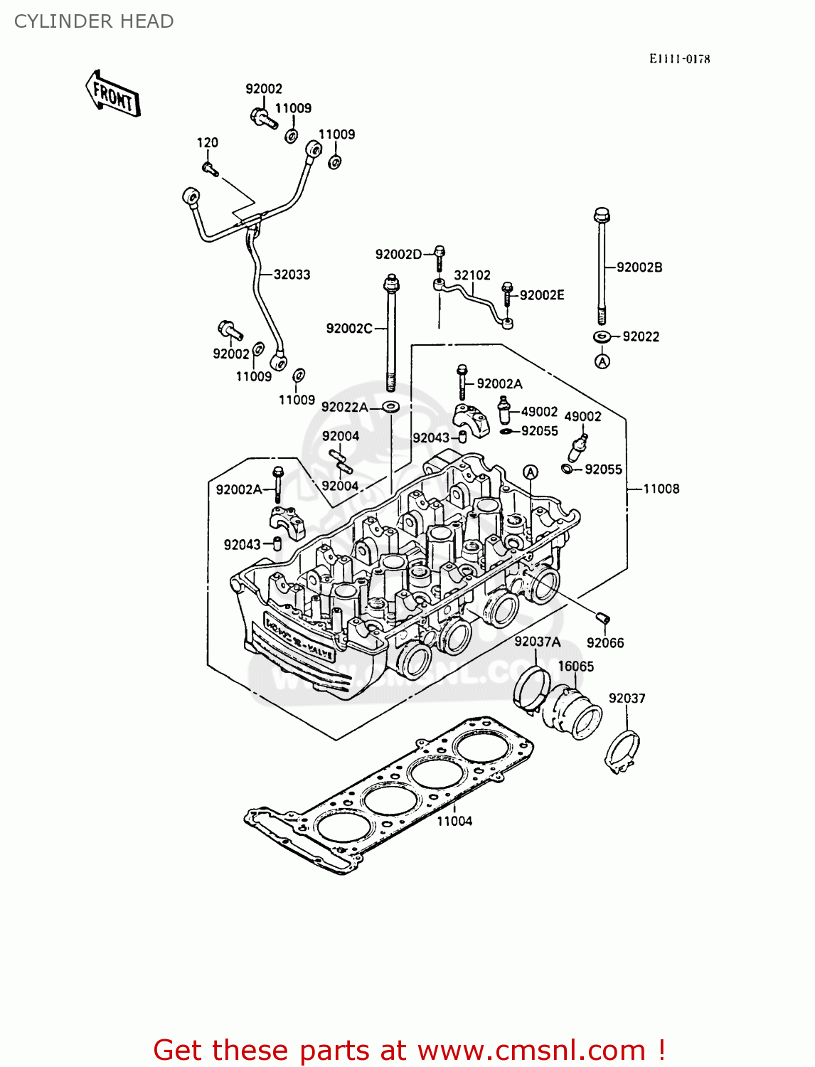 CYLINDER HEAD ZL1000A2 1988 FRANCE FG NR