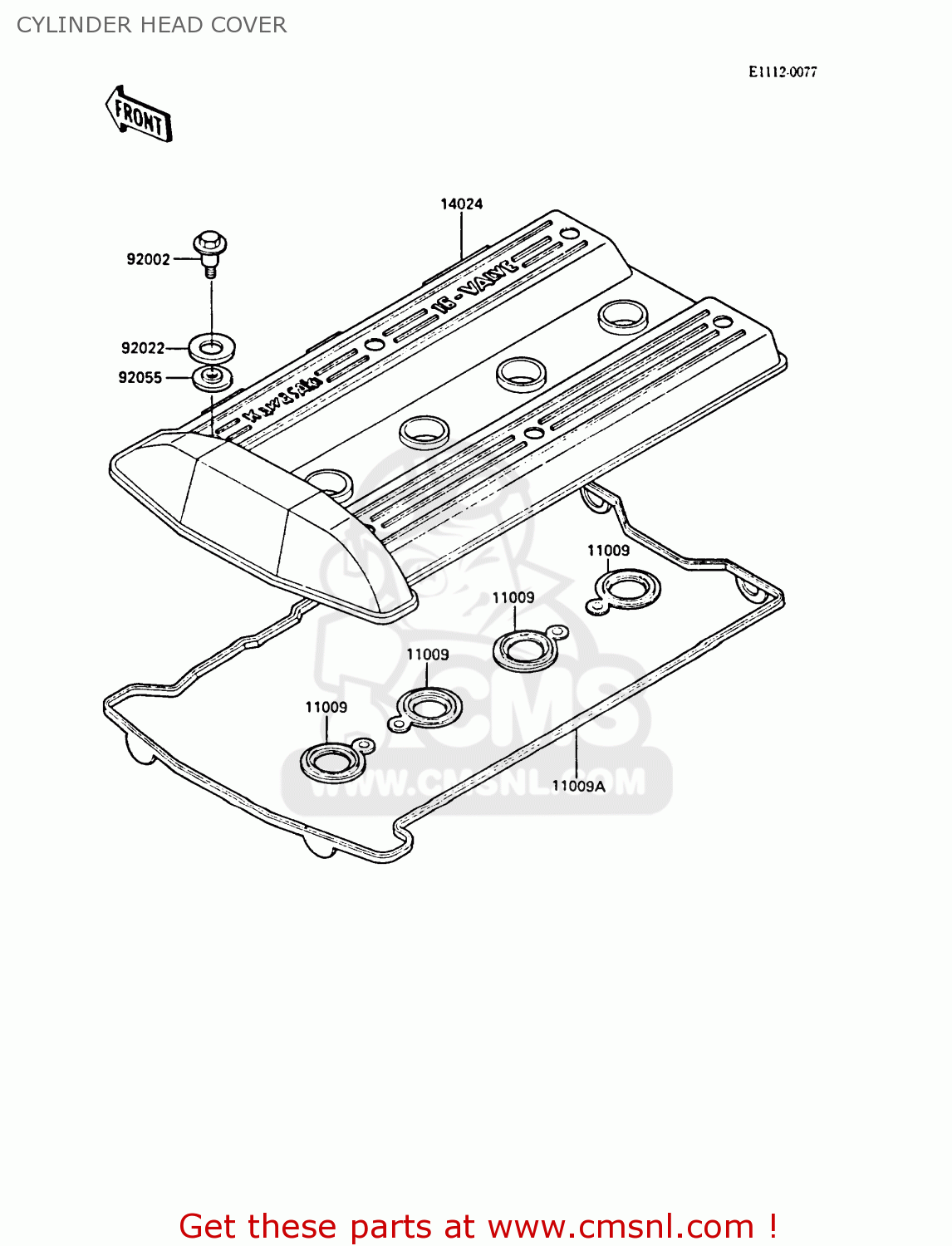 CYLINDER HEAD COVER ZL1000A2 1988 FRANCE FG NR