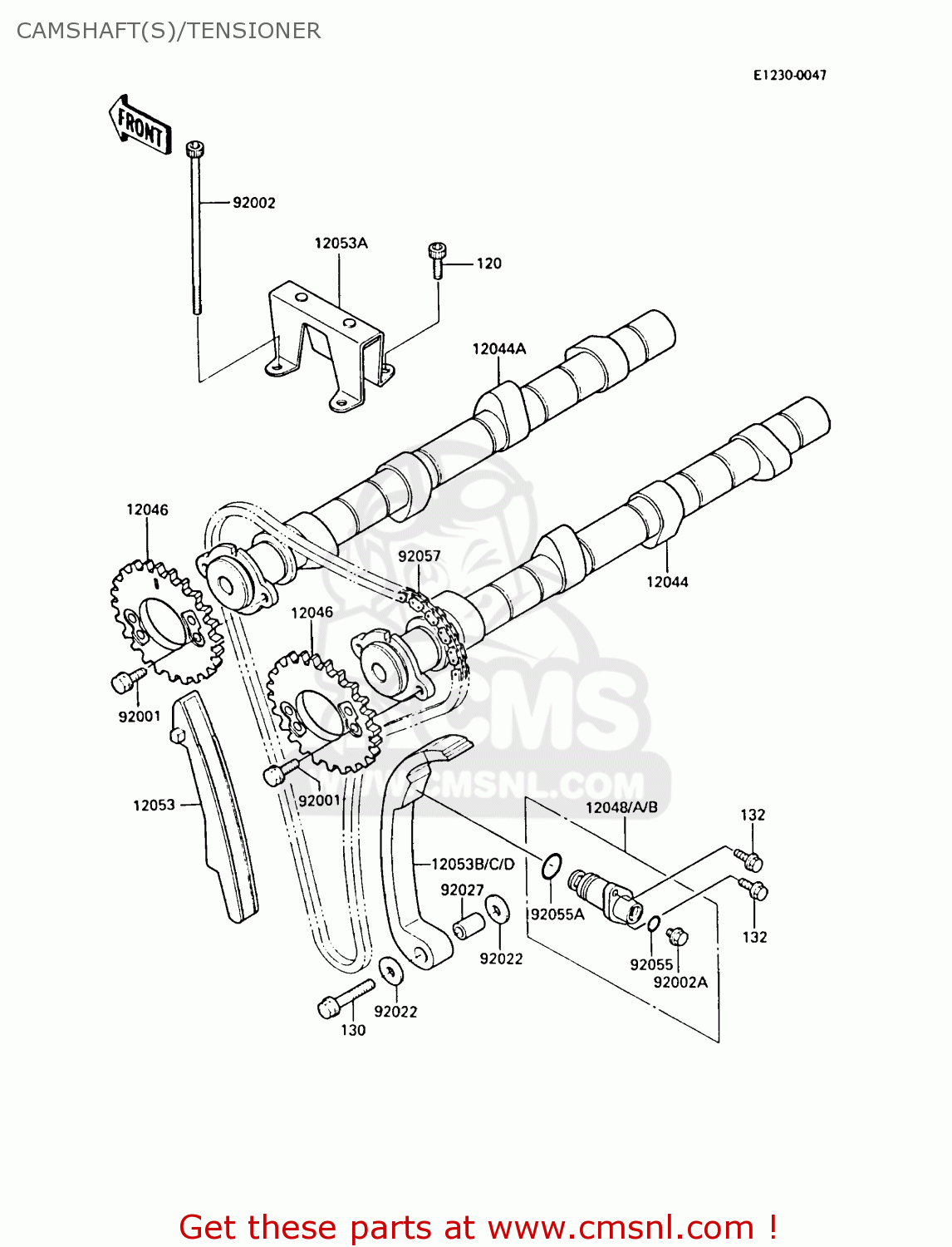 CAMSHAFT(S)/TENSIONER ZL1000A2 1988 FRANCE FG NR