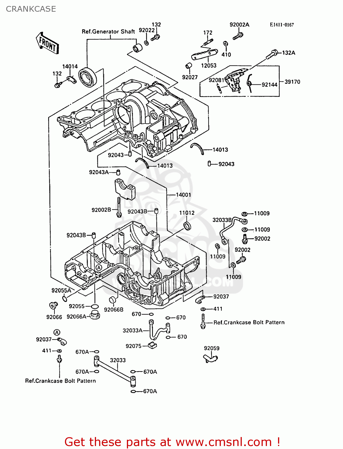 CRANKCASE ZL1000A2 1988 FRANCE FG NR