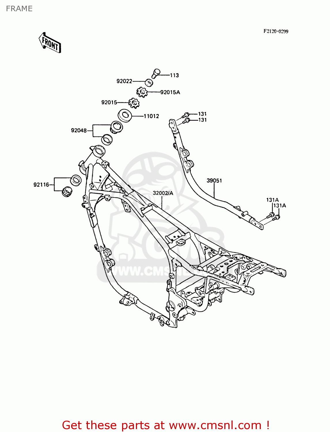 FRAME ZL1000A2 1988 FRANCE FG NR