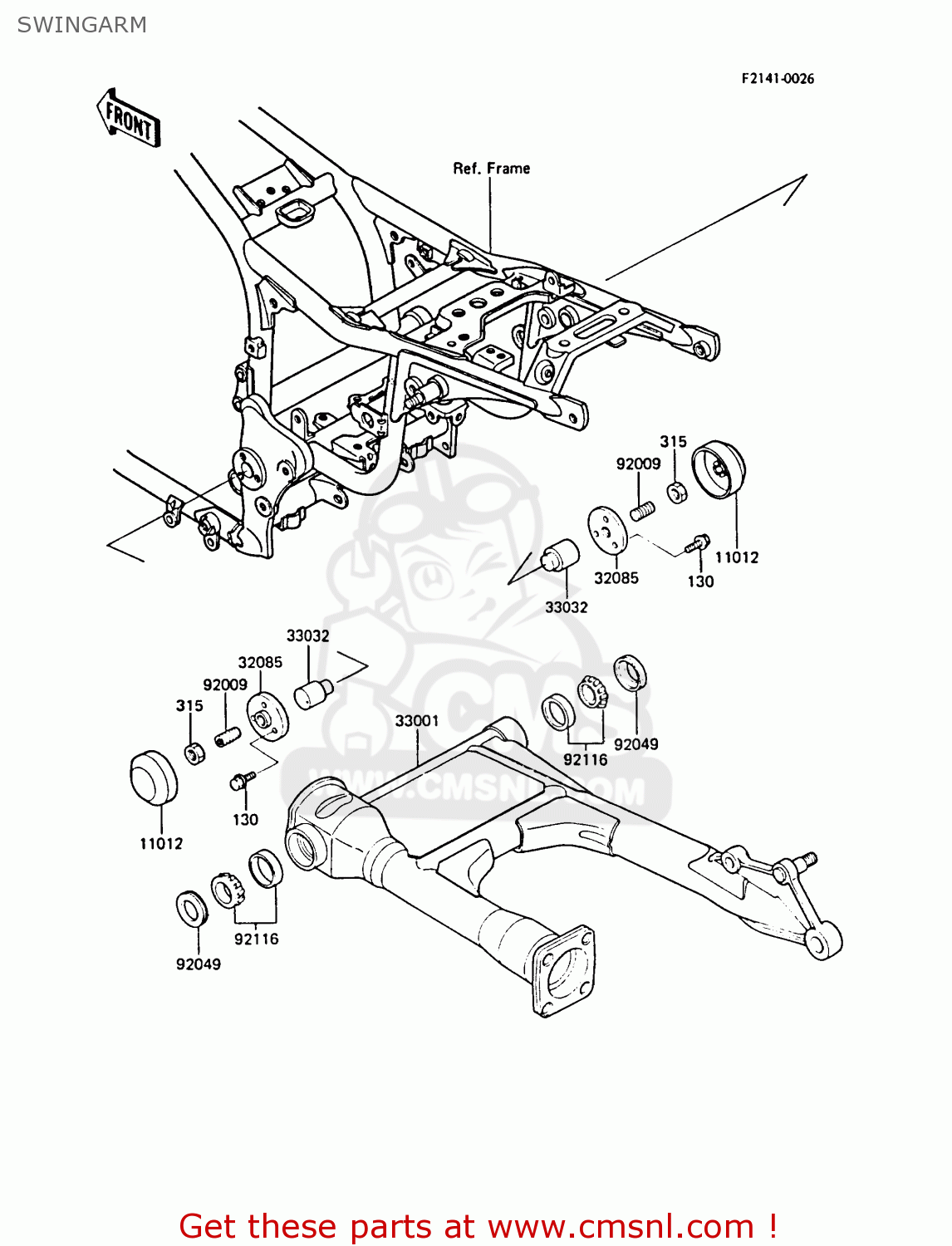 SWINGARM ZL1000A2 1988 FRANCE FG NR