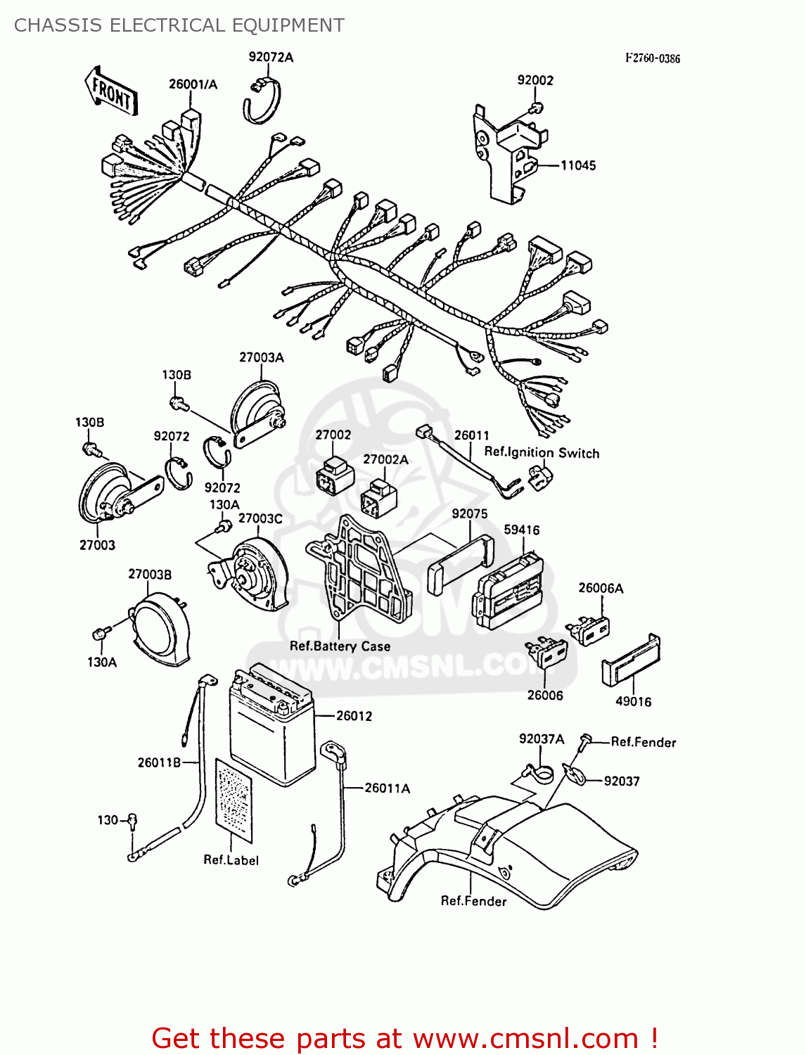 CHASSIS ELECTRICAL EQUIPMENT ZL1000A2 1988 FRANCE FG NR
