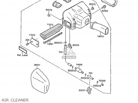 AIR CLEANER - ZL1000A2 1988 FRANCE FG NR