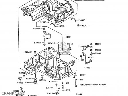CRANKCASE - ZL1000A2 1988 FRANCE FG NR