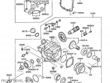 FRONT BEVEL GEAR - ZL1000A2 1988 FRANCE FG NR