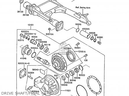DRIVE SHAFT/FINAL GEAR - ZL1000A2 1988 FRANCE FG NR