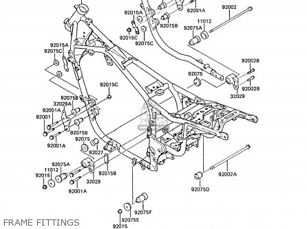 FRAME FITTINGS - ZL1000A2 1988 FRANCE FG NR