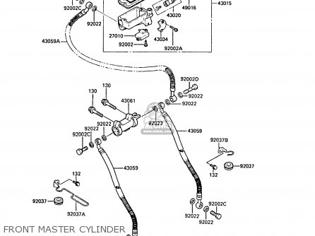 FRONT MASTER CYLINDER - ZL1000A2 1988 FRANCE FG NR