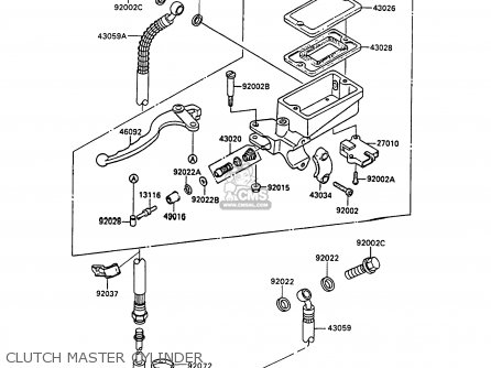 CLUTCH MASTER CYLINDER - ZL1000A2 1988 FRANCE FG NR