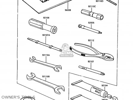 OWNER'S TOOLS - ZL1000A2 1988 FRANCE FG NR