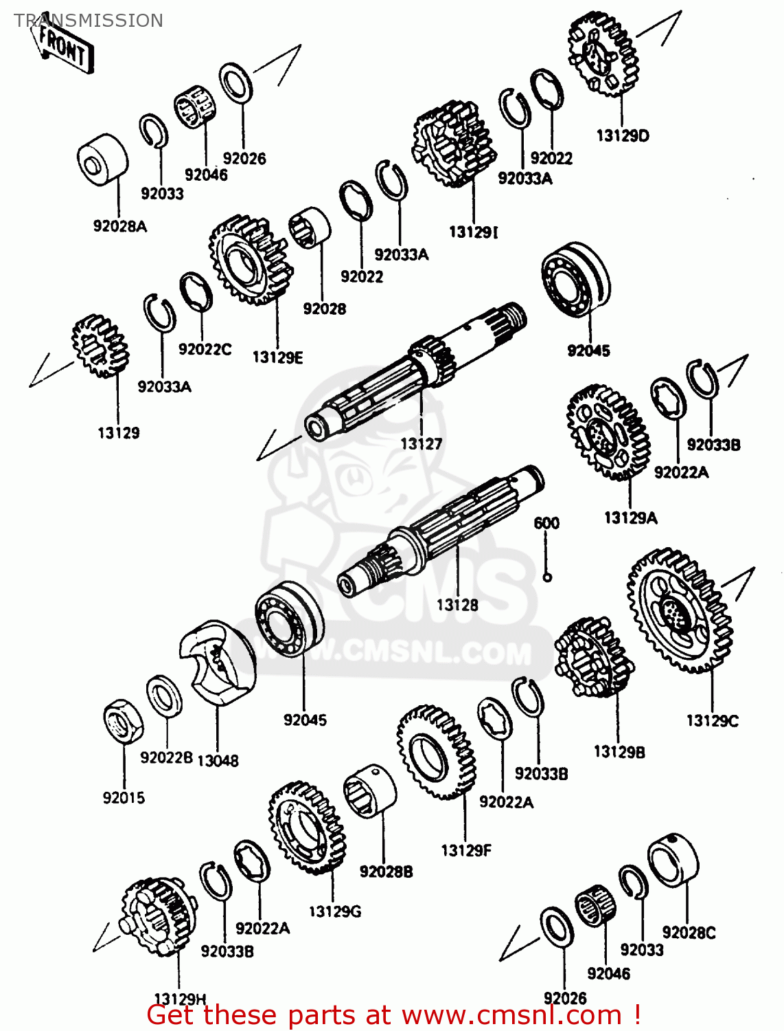 TRANSMISSION ZL600A1 1986 EUROPE WG / KPH