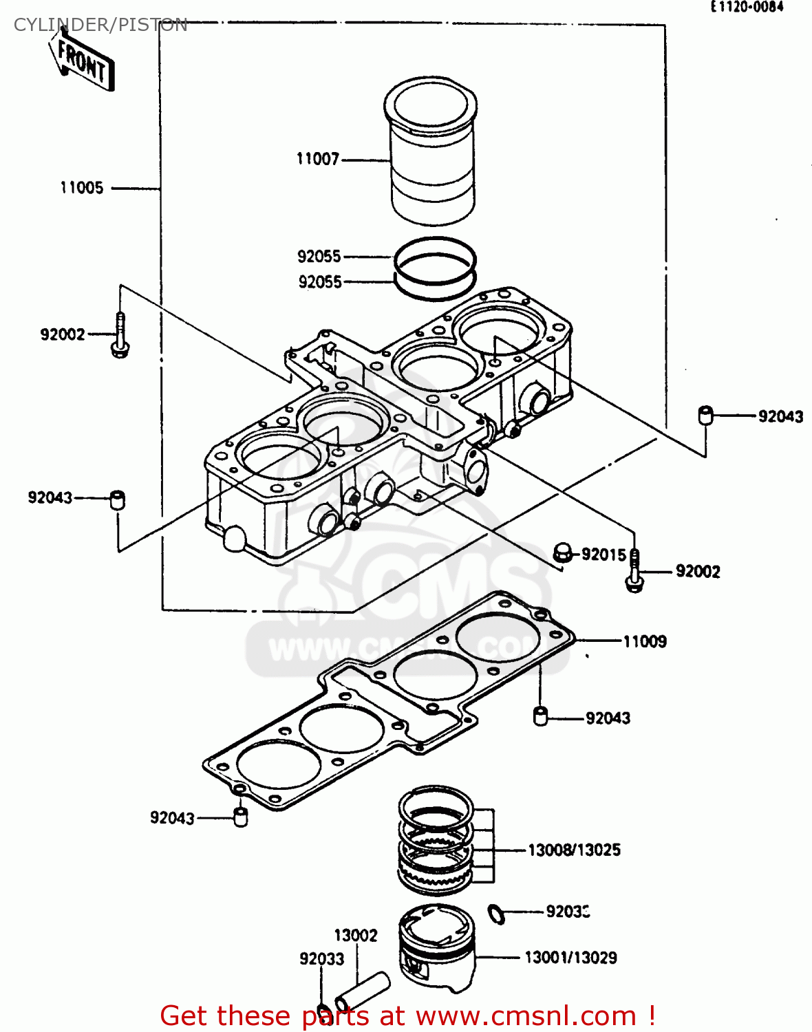 CYLINDER/PISTON ZL600A1 1986 EUROPE WG / KPH
