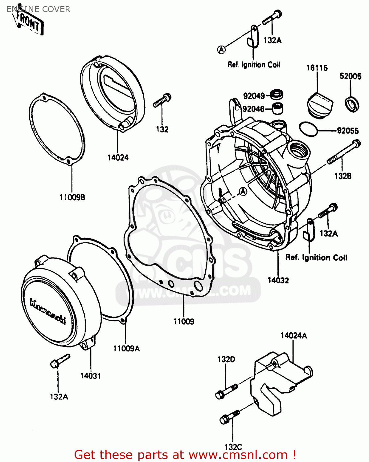 ENGINE COVER ZL600A1 1986 EUROPE WG / KPH