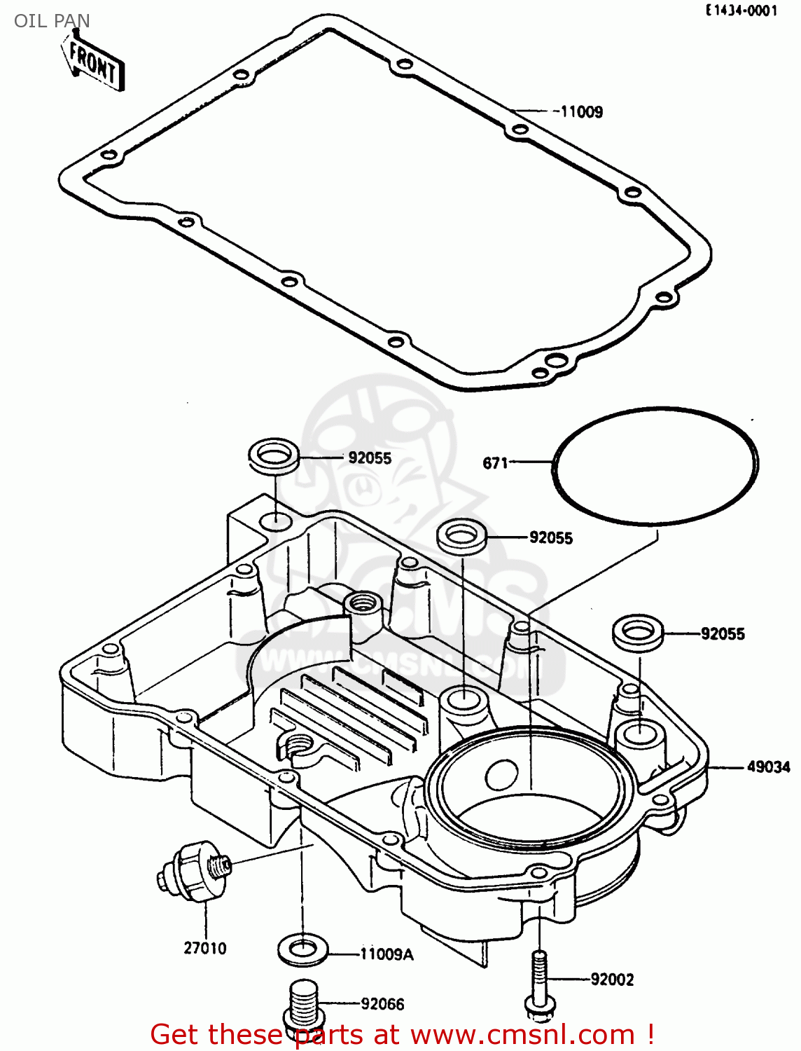 OIL PAN ZL600A1 1986 EUROPE WG / KPH