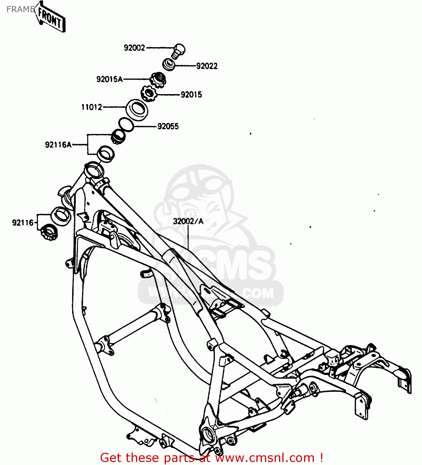 FRAME ZL600A1 1986 EUROPE WG / KPH
