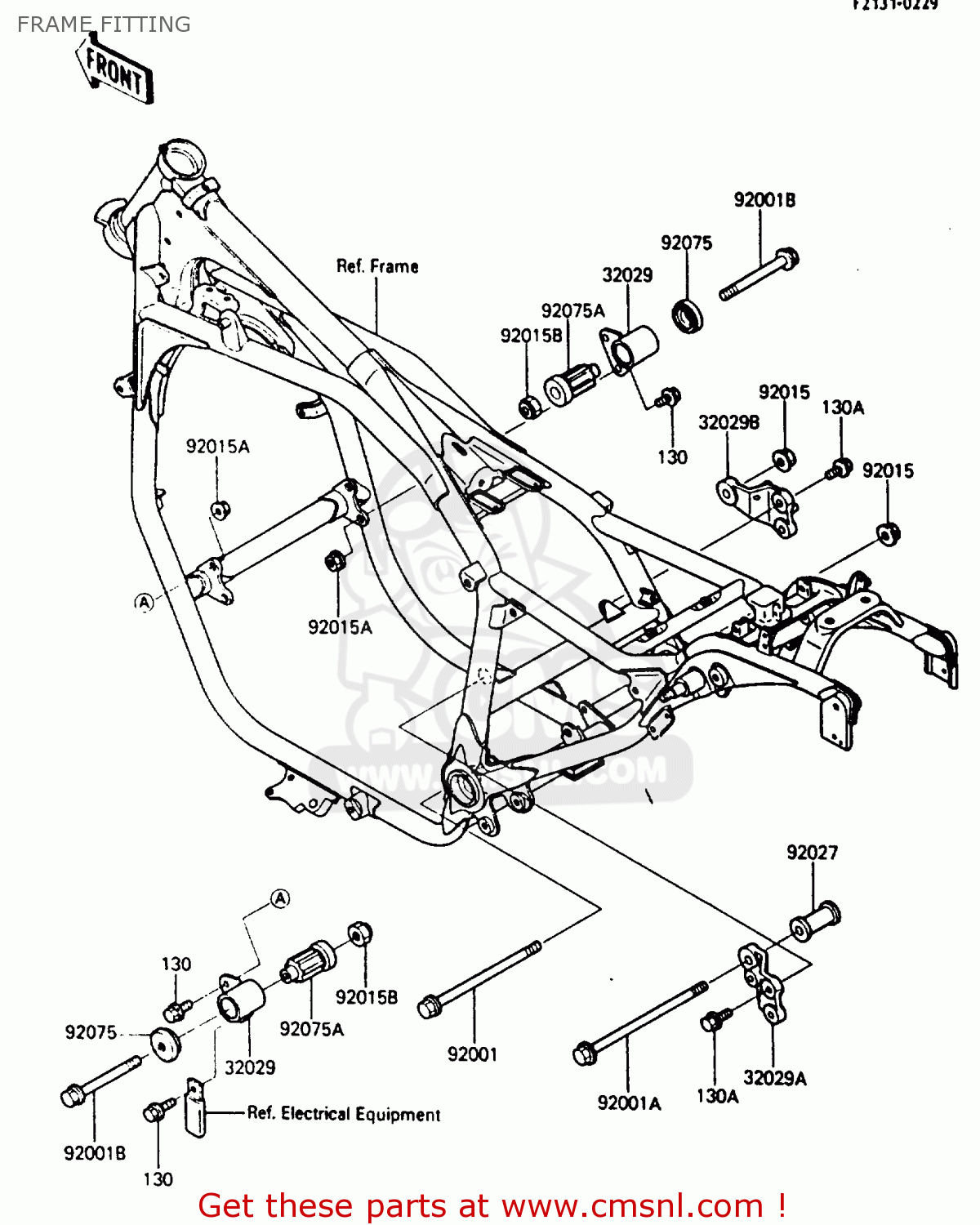 FRAME FITTING ZL600A1 1986 EUROPE WG / KPH