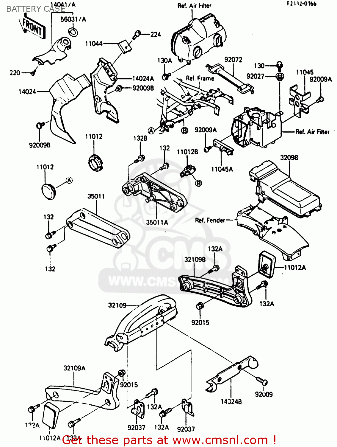 BATTERY CASE ZL600A1 1986 EUROPE WG / KPH