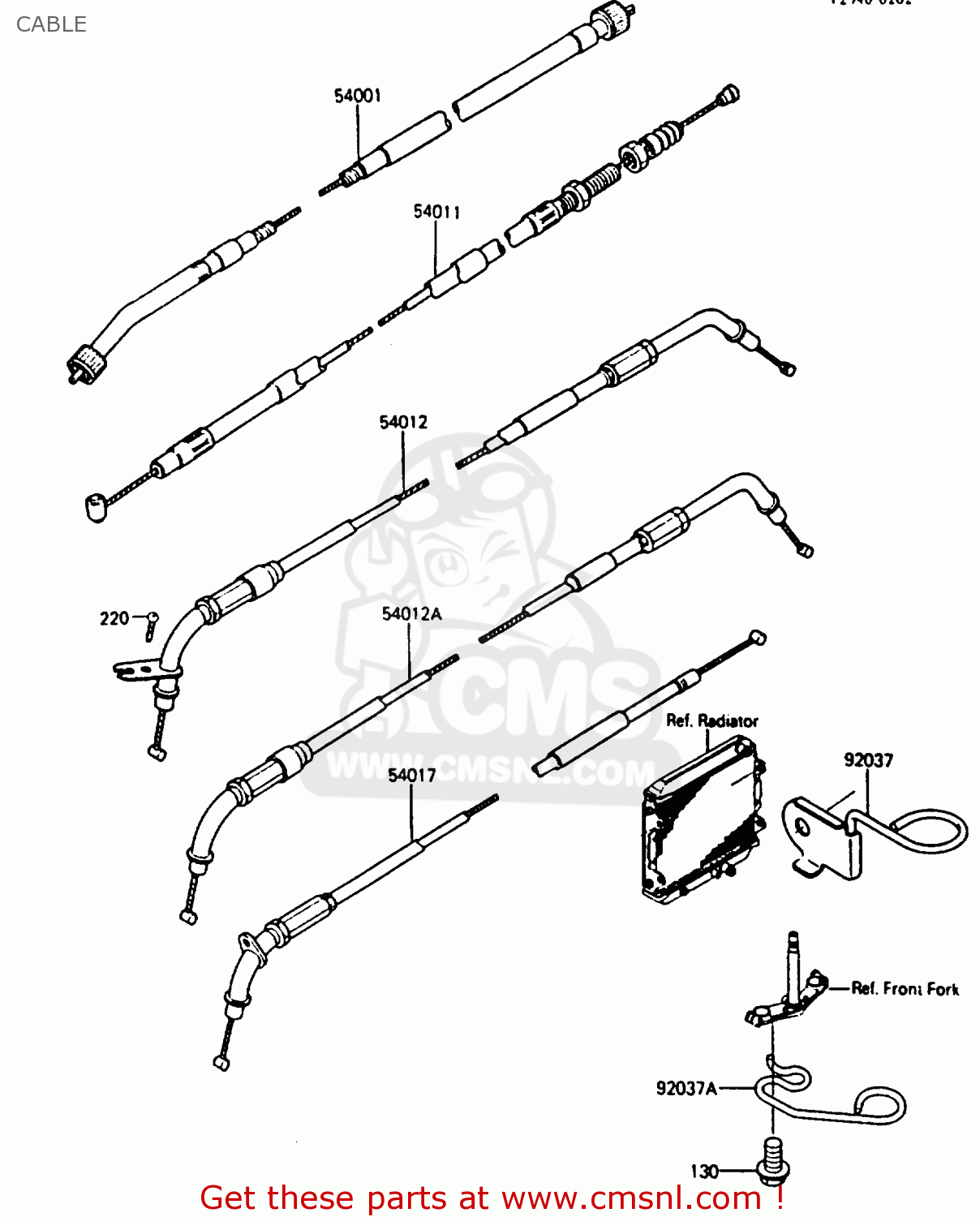 CABLE ZL600A1 1986 EUROPE WG / KPH