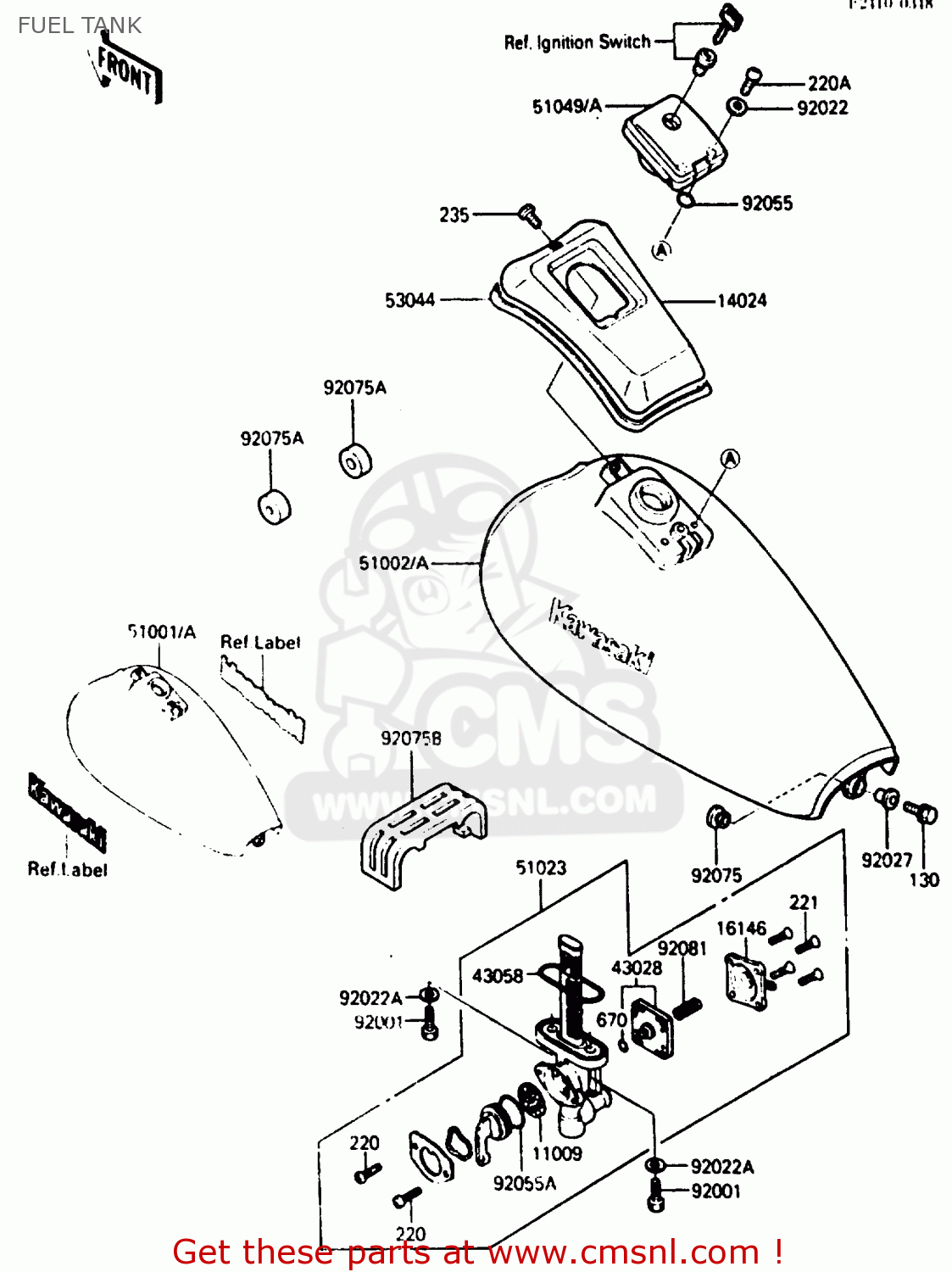 FUEL TANK ZL600A1 1986 EUROPE WG / KPH