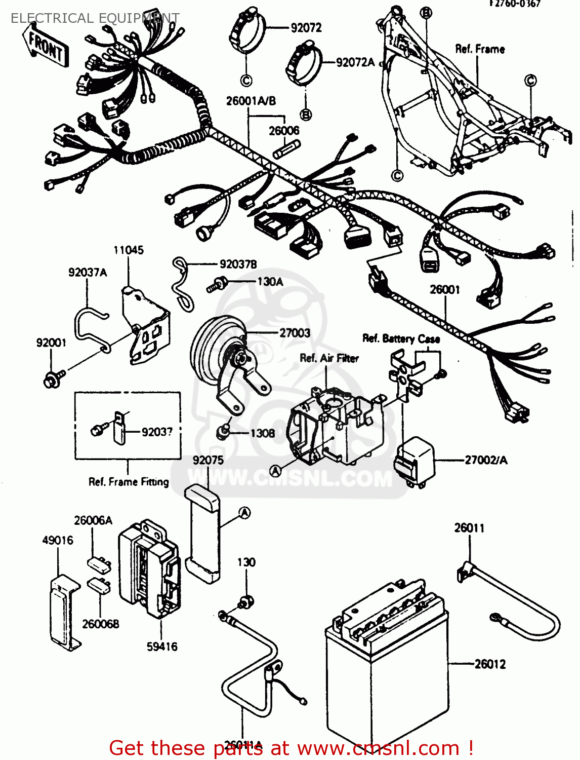 ELECTRICAL EQUIPMENT ZL600A1 1986 EUROPE WG / KPH