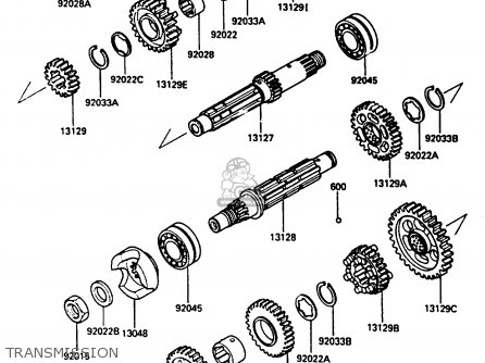 TRANSMISSION - ZL600A1 1986 EUROPE WG / KPH