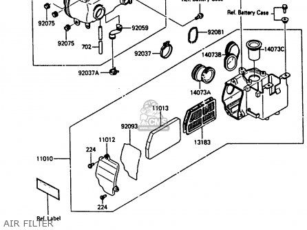 AIR FILTER - ZL600A1 1986 EUROPE WG / KPH