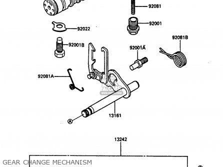 GEAR CHANGE MECHANISM - ZL600A1 1986 EUROPE WG / KPH