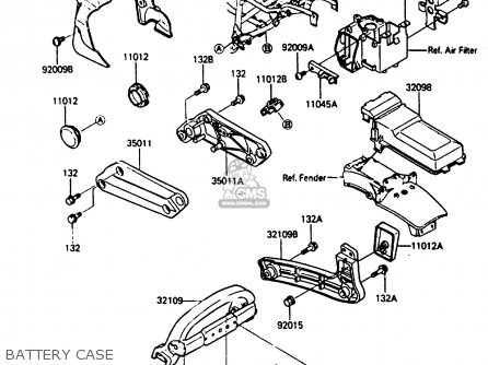 BATTERY CASE - ZL600A1 1986 EUROPE WG / KPH
