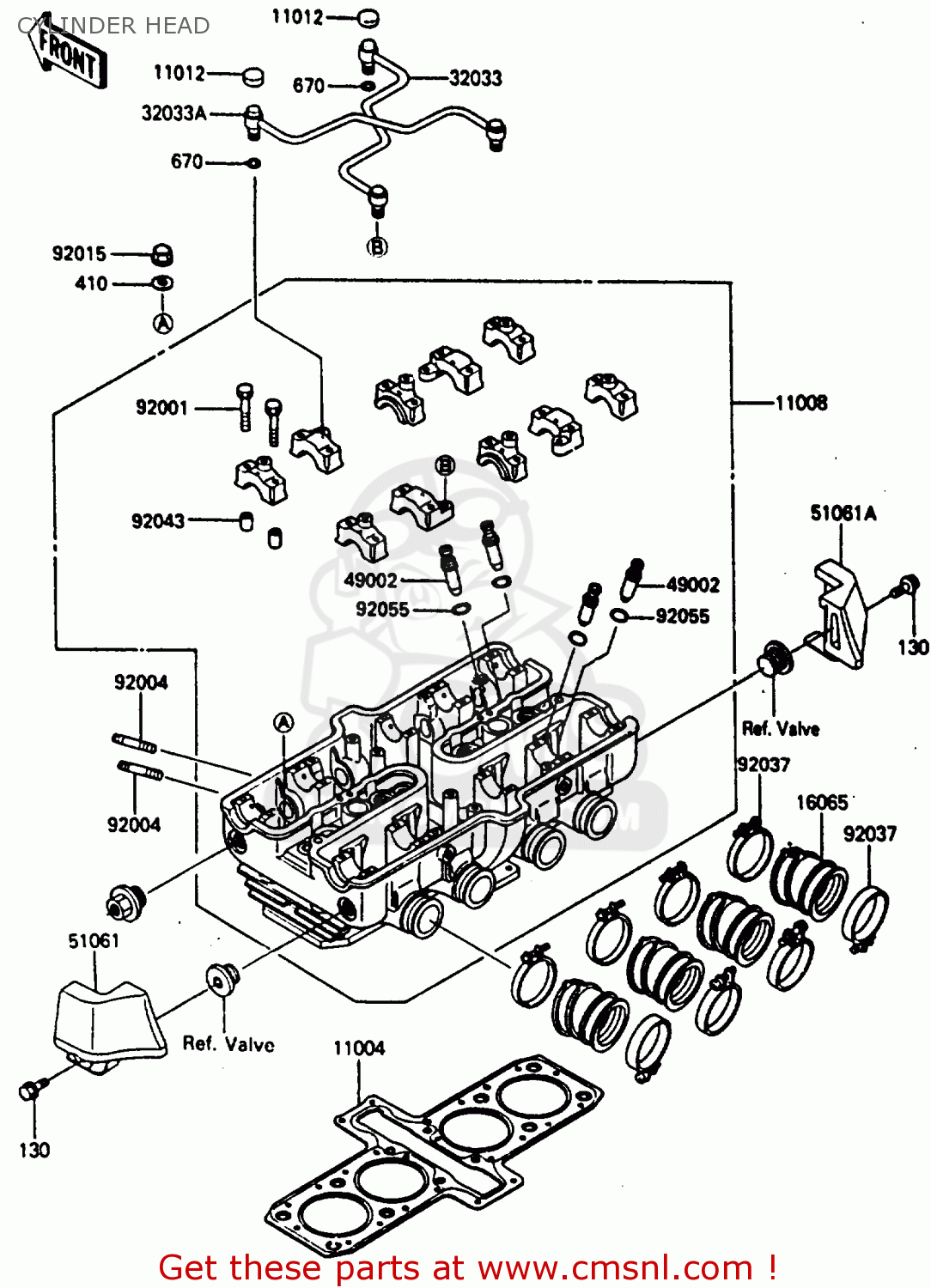 CYLINDER HEAD ZL600A2 1987 EUROPE WG ST / KPH