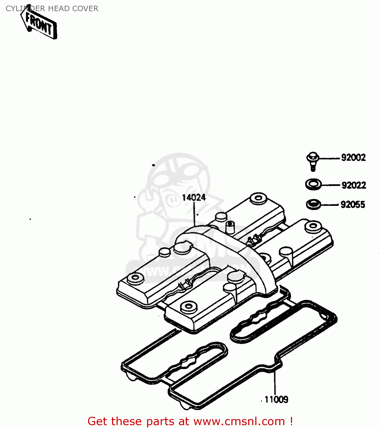 CYLINDER HEAD COVER ZL600A2 1987 EUROPE WG ST / KPH