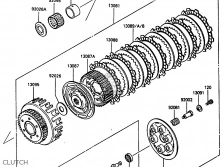 CLUTCH - ZL600A2 1987 EUROPE WG ST / KPH
