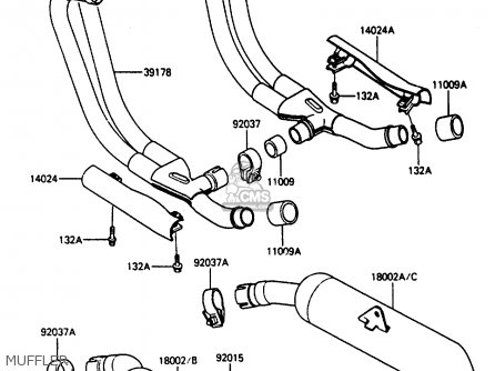 MUFFLER - ZL600A2 1987 EUROPE WG ST / KPH