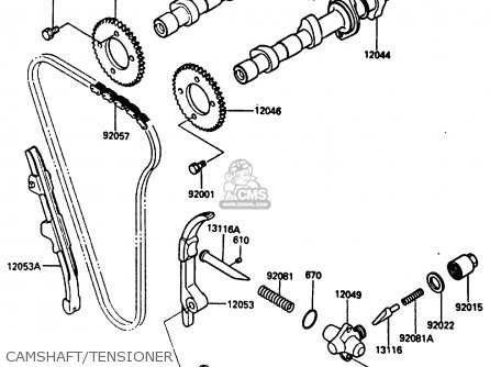 CAMSHAFT/TENSIONER - ZL600A2 1987 EUROPE WG ST / KPH